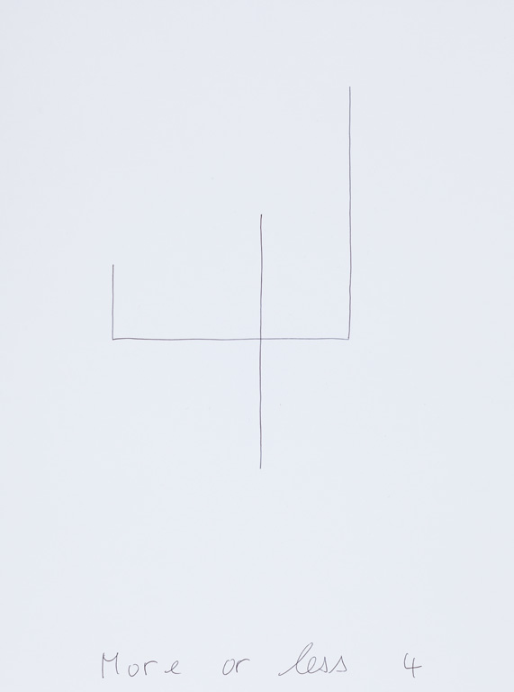 Claude Closky, ‘More or Less 4 (h),’ 2015, black ballpoint pen on paper, 40 x 30 cm.